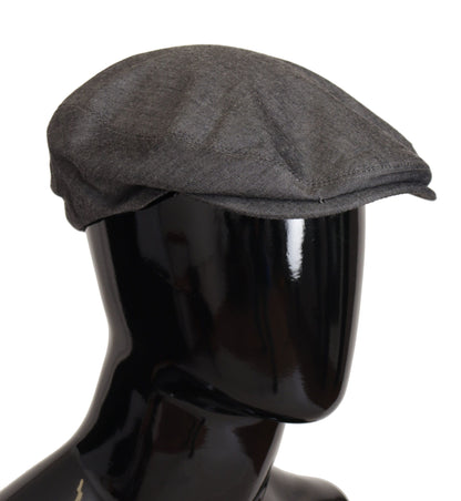  - Elegant Gray Newsboy Hat