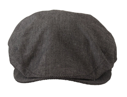  - Elegant Gray Newsboy Hat