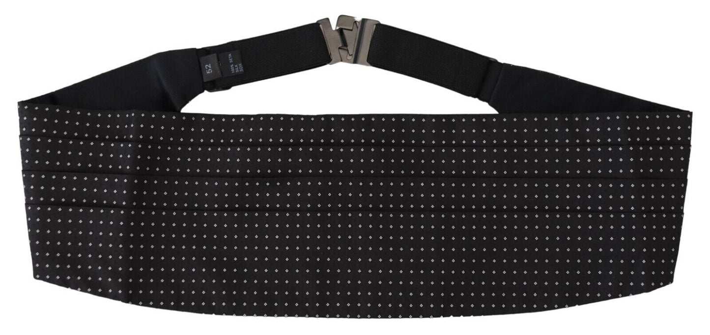  - Elegant Silk Polka Dot Cummerbund