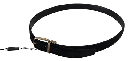  - Elegant Black Leather Belt