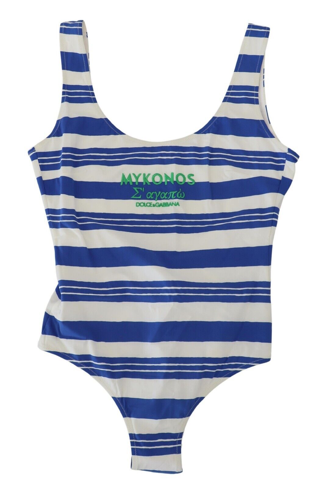  - Riviera Chic Blue Striped One Piece Swimsuit