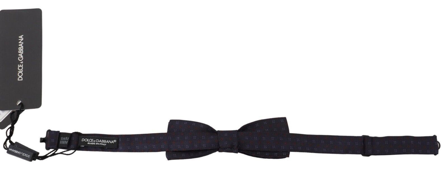  - Elegant Silk Patterned Bow Tie