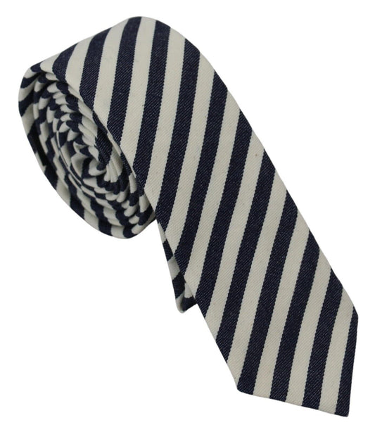  - Elegant Italian Striped Bow Tie