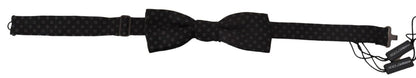  - Elegant Silk Black Bow Tie for Men