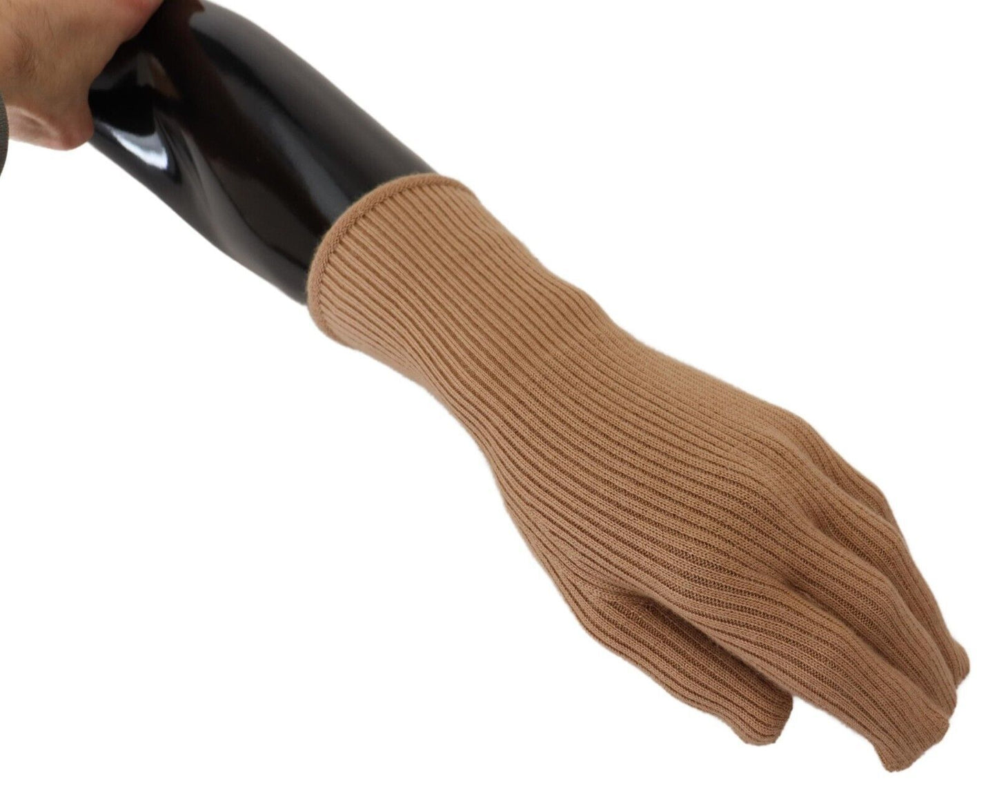  - Beige Cashmere Winter Gloves