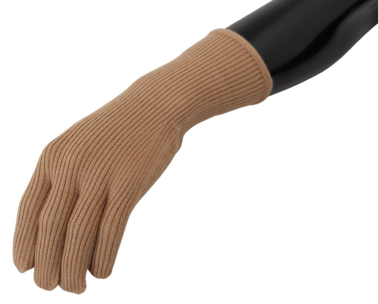 Beige Cashmere Winter Gloves