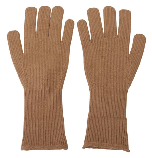  - Beige Cashmere Winter Gloves