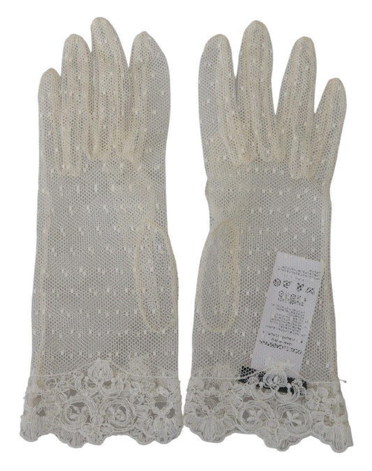  - Chic White Wrist Length Gloves