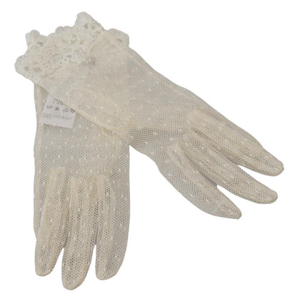  - Chic White Wrist Length Gloves