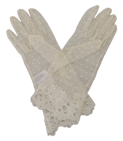  - Chic White Wrist Length Gloves