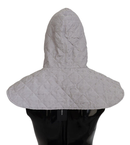  - Elegant White Nylon Whole Head Wrap Hat