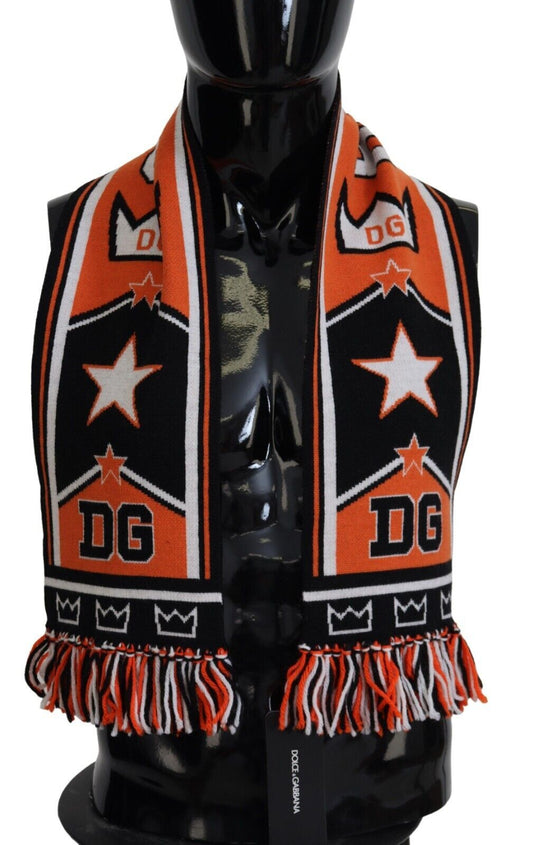  - Elegant Multicolor Wool-Cashmere Men's Scarf