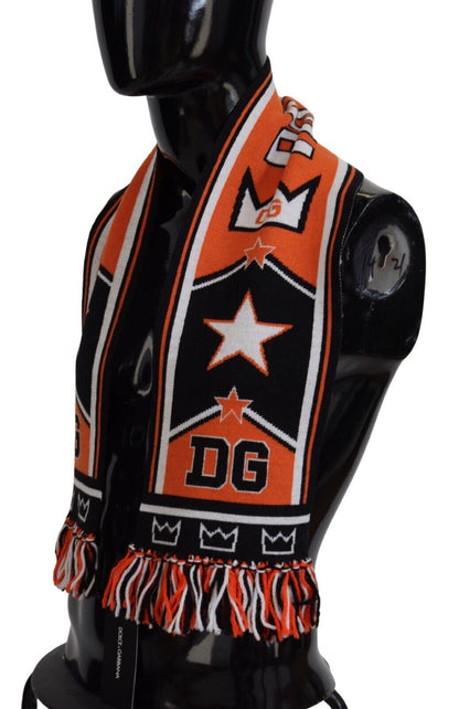  - Elegant Multicolor Wool-Cashmere Men's Scarf