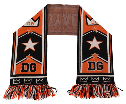  - Elegant Multicolor Wool-Cashmere Men's Scarf