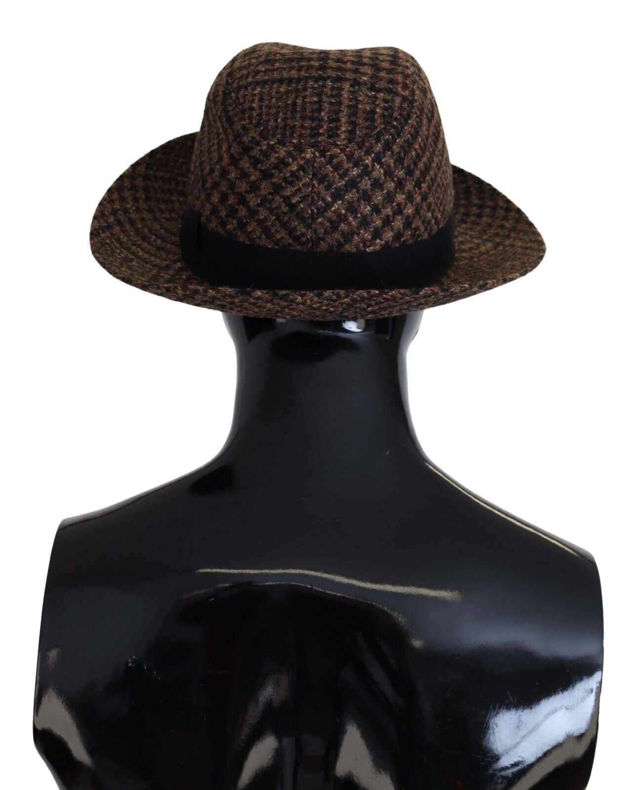  - Elegant Brown Fedora Hat - Winter Chic Accessory