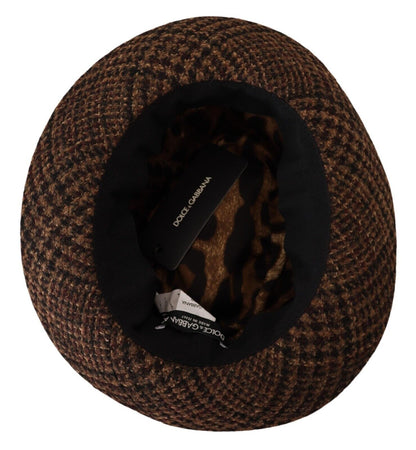  - Elegant Brown Fedora Hat - Winter Chic Accessory