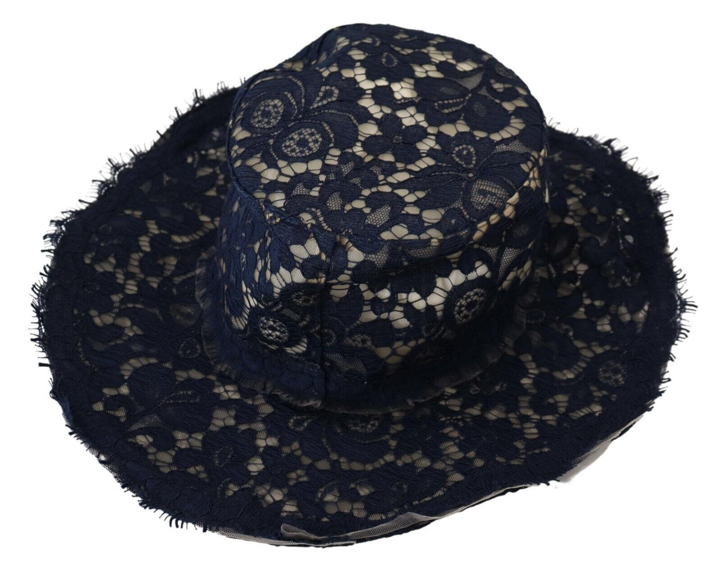  - Elegant Wide Brim Blue Hat