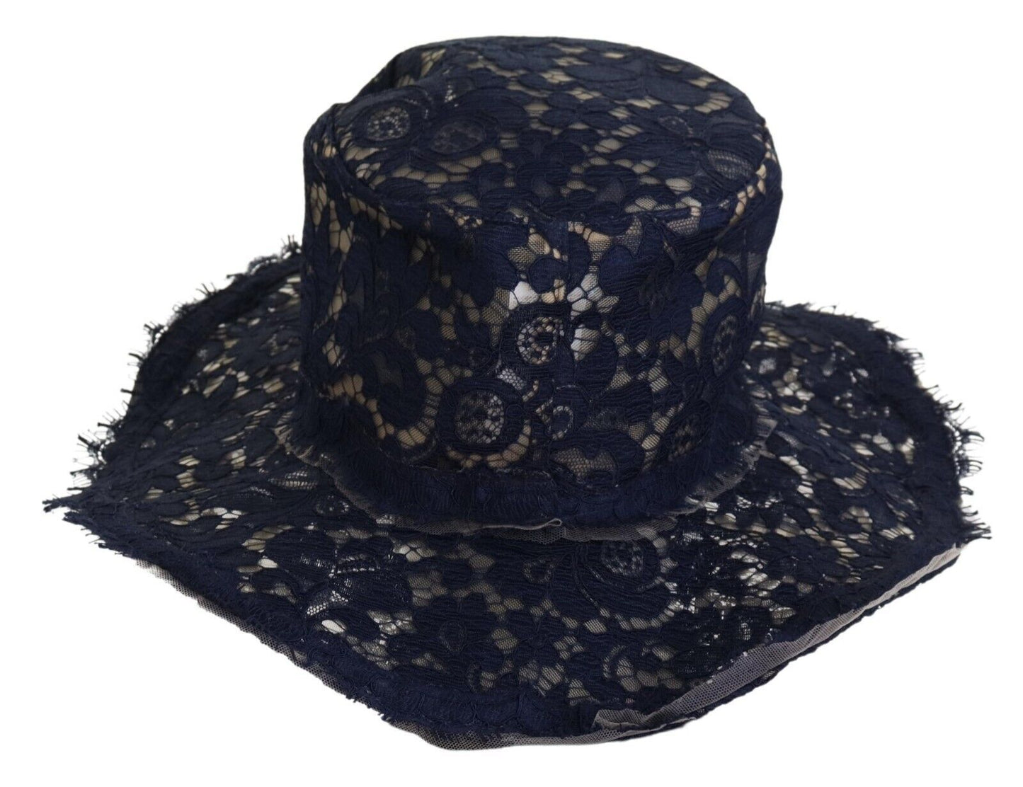  - Elegant Wide Brim Blue Hat