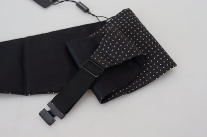  - Elegant Silk Polka Dot Cummerbund