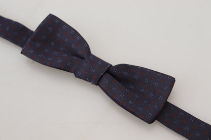  - Elegant Silk Patterned Bow Tie