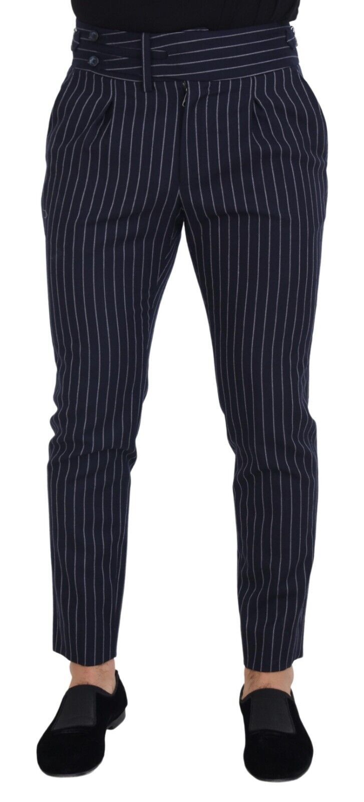  - Sophisticated Blue Wool Blend Trousers