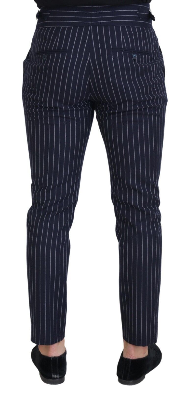  - Sophisticated Blue Wool Blend Trousers