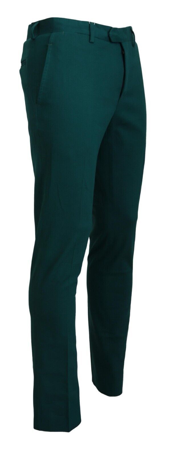  - Elegantly Tailored Green Pure Cotton Pants