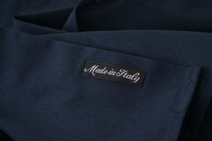  - Navy Elegance Cotton Dress Shirt