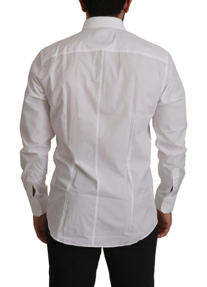  - Elegant Slim Fit White Martini Dress Shirt