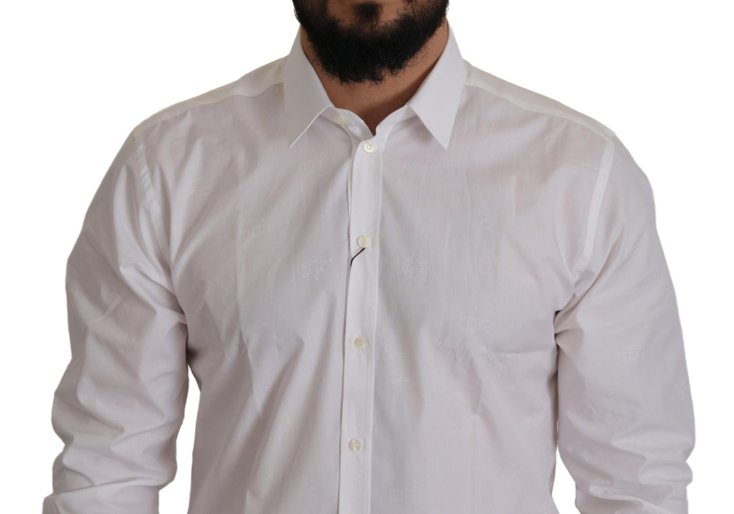  - Elegant Slim Fit White Martini Dress Shirt