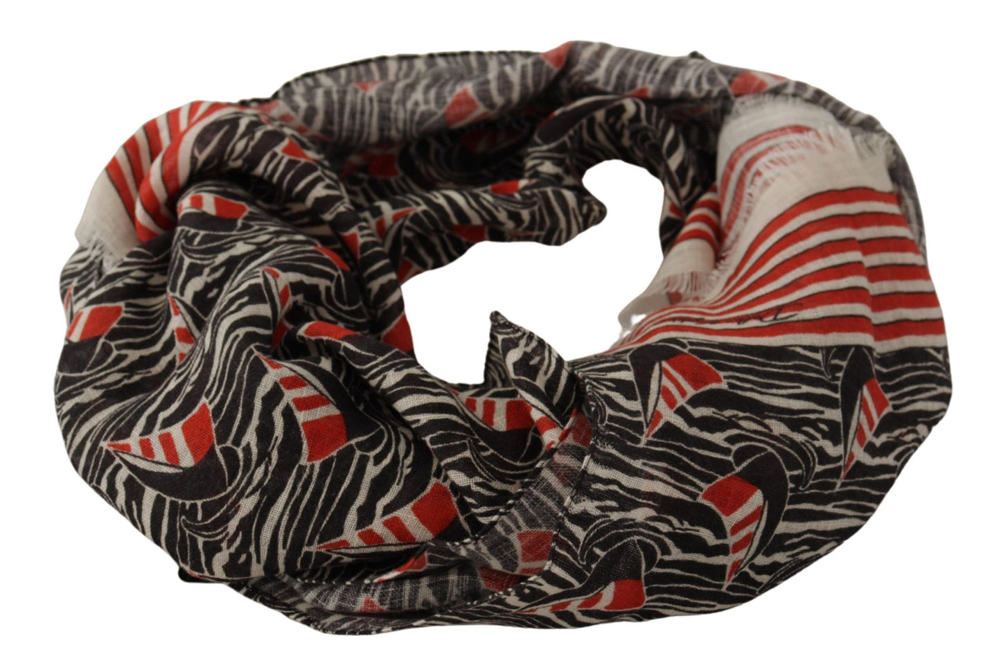  - Elegant Striped Linen Men's Scarf