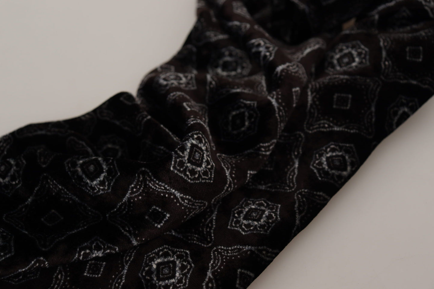  - Luxurious Brown Silk-Blend Men's Scarf