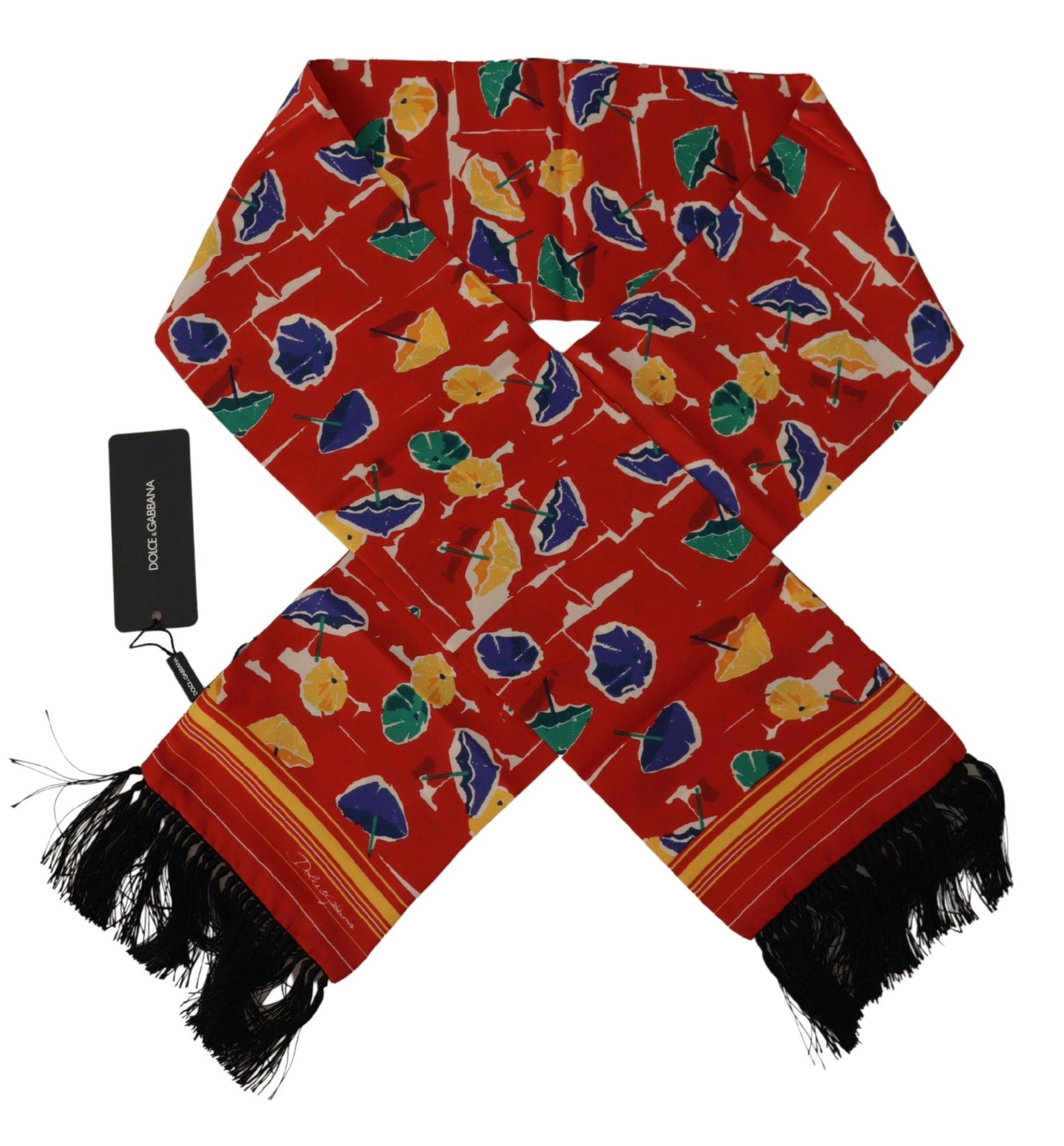  - Elegant Multicolor Silk Men's Scarf