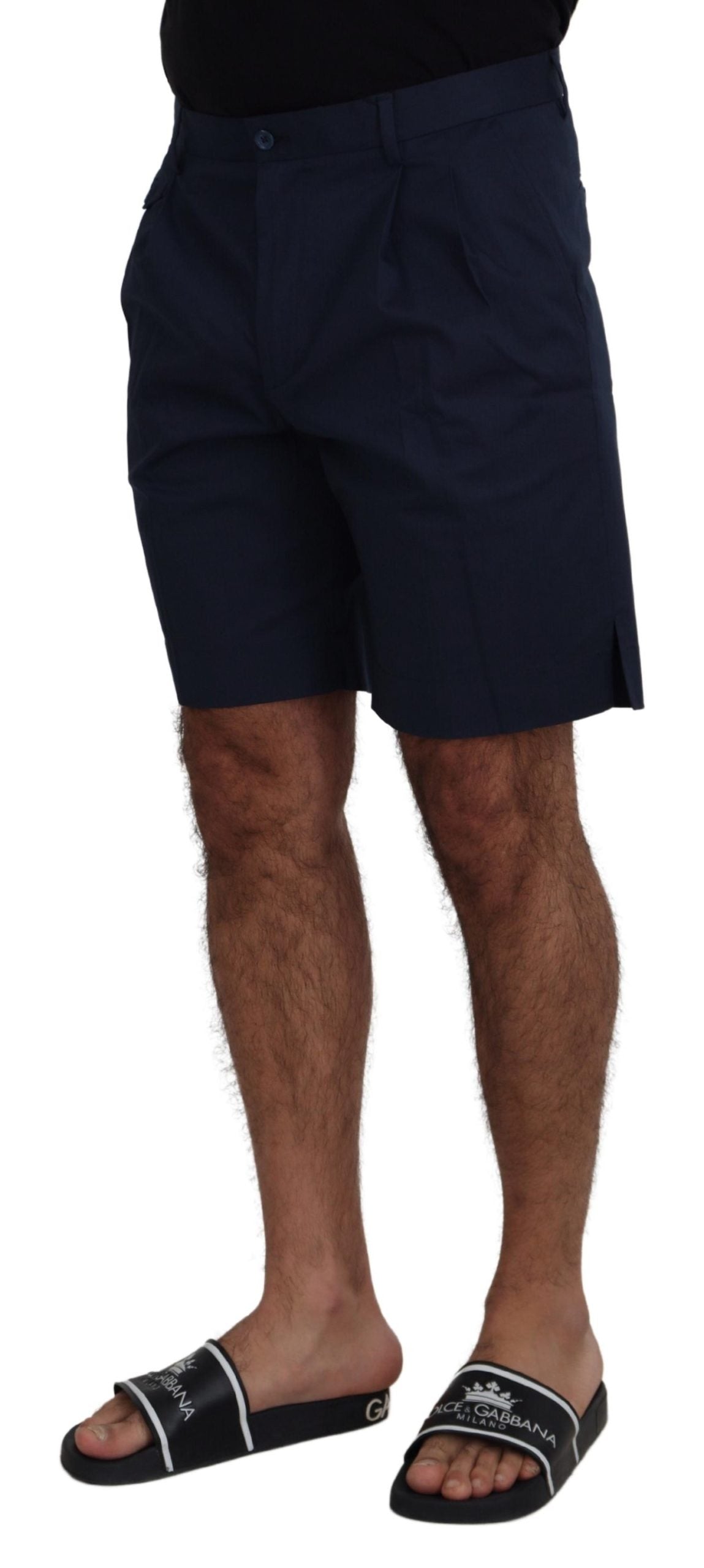  - Elegant Blue Chino Shorts