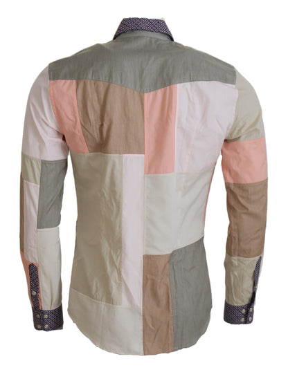 - Elegant Multicolor Slim Fit Casual Shirt