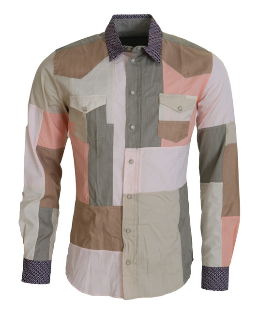  - Elegant Multicolor Slim Fit Casual Shirt