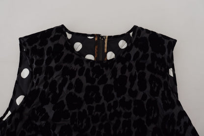  - Elegant Leopard Pattern Mini Shift Dress