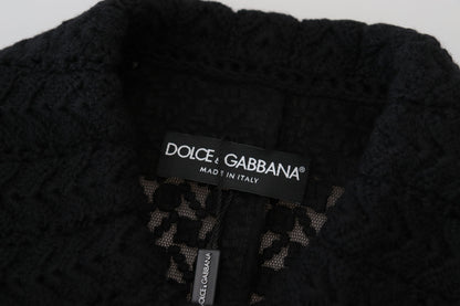  - Classic Button Down Knitted Long Jacket