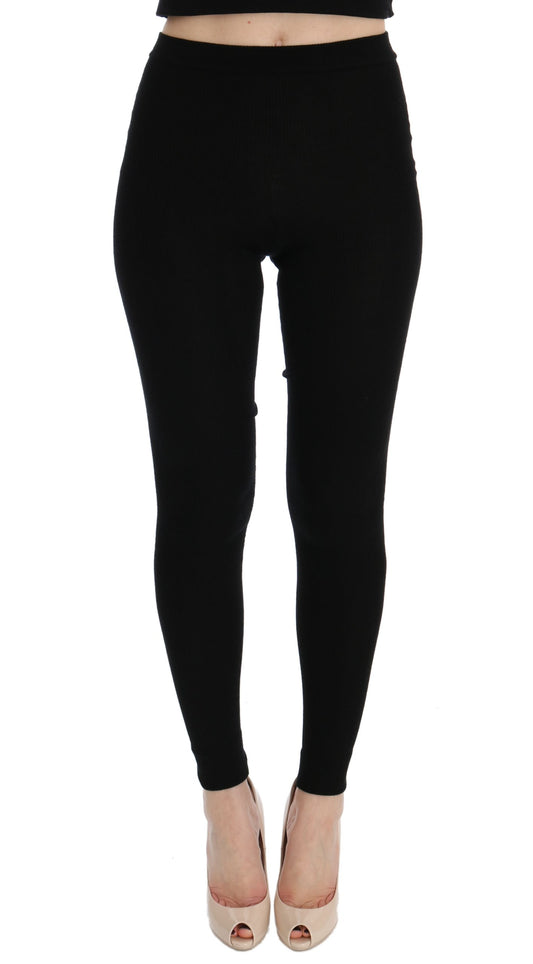  - Elegant Black Cashmere Pants