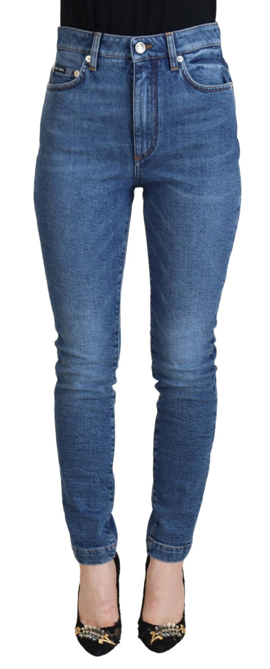  - Chic Blue Denim Pants – Elegance Meets Comfort