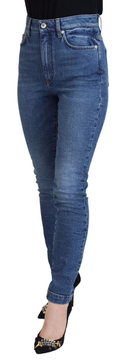  - Chic Blue Denim Pants – Elegance Meets Comfort