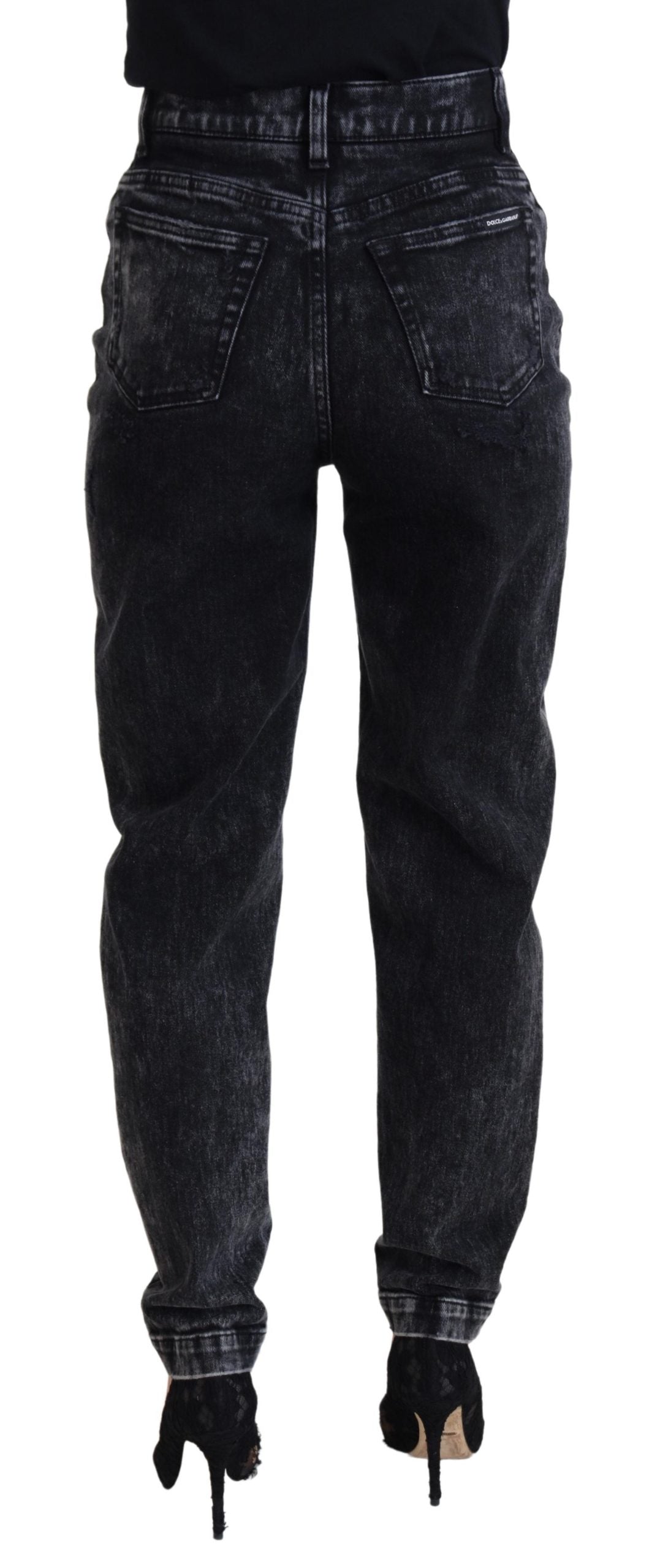  - Elegant Black Denim Pants