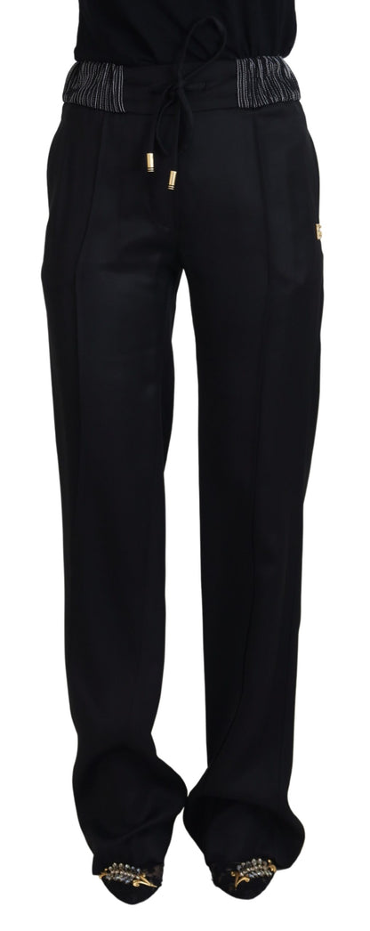  - Elegant Black Cotton Pants