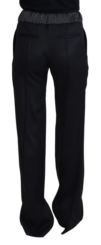  - Elegant Black Cotton Pants