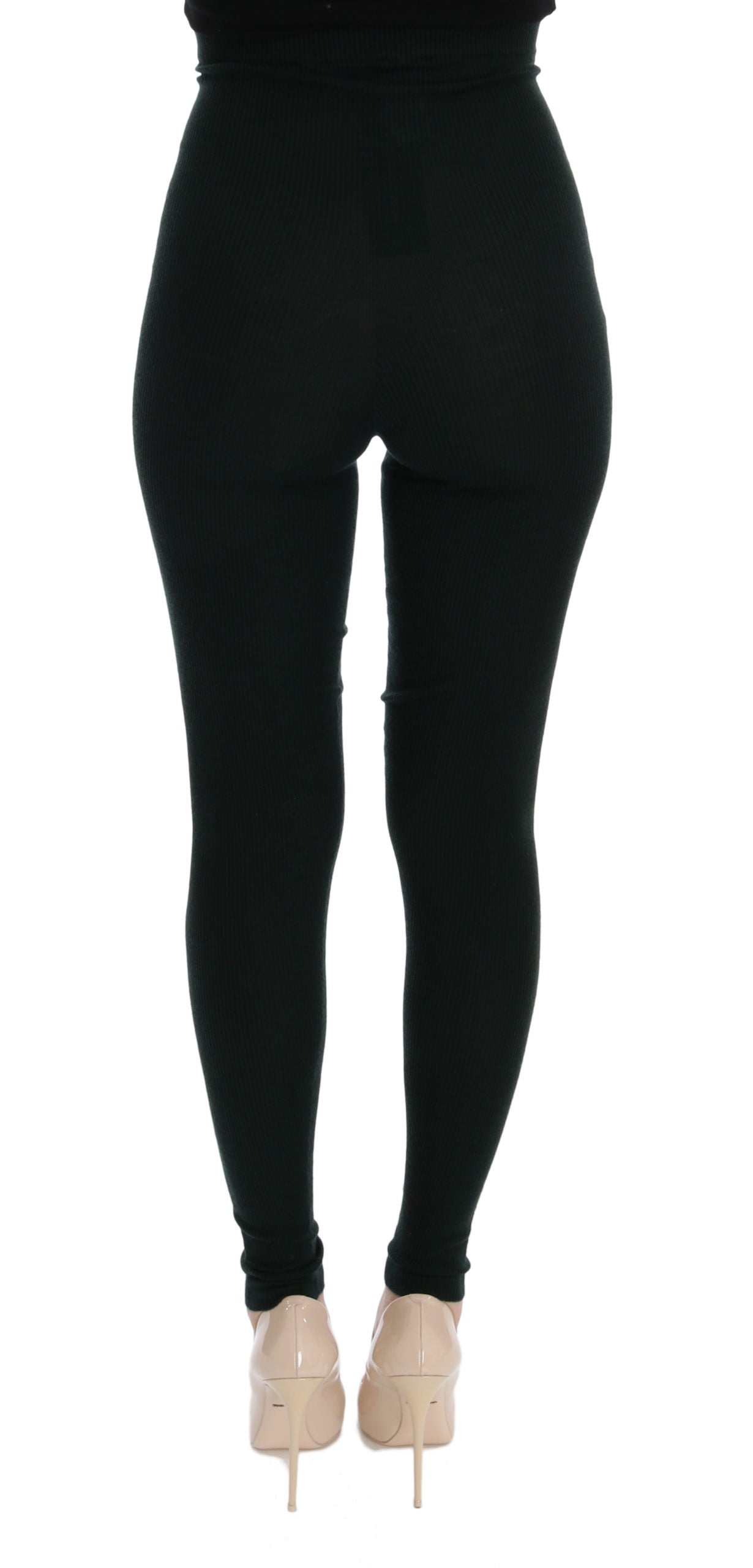  - Elegant Cashmere Jegging Pants in Lush Green