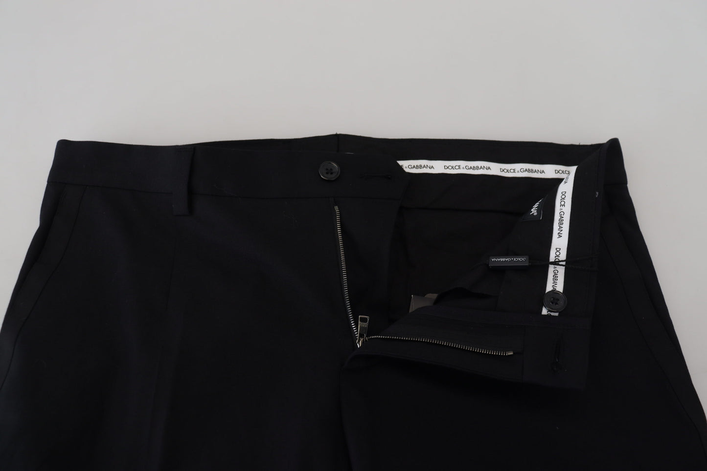  - Elegant Black Cotton Trousers