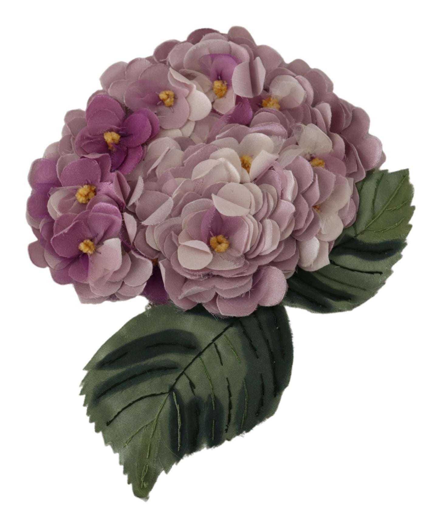  - Elegant Purple Floral Silk Blend Brooch