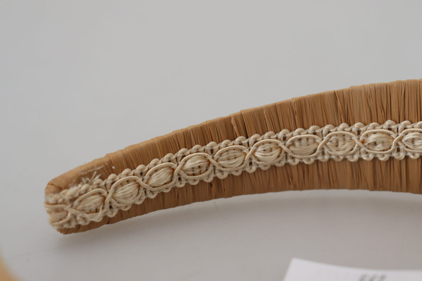  - Exquisite Beige Viscose Diadem Headband