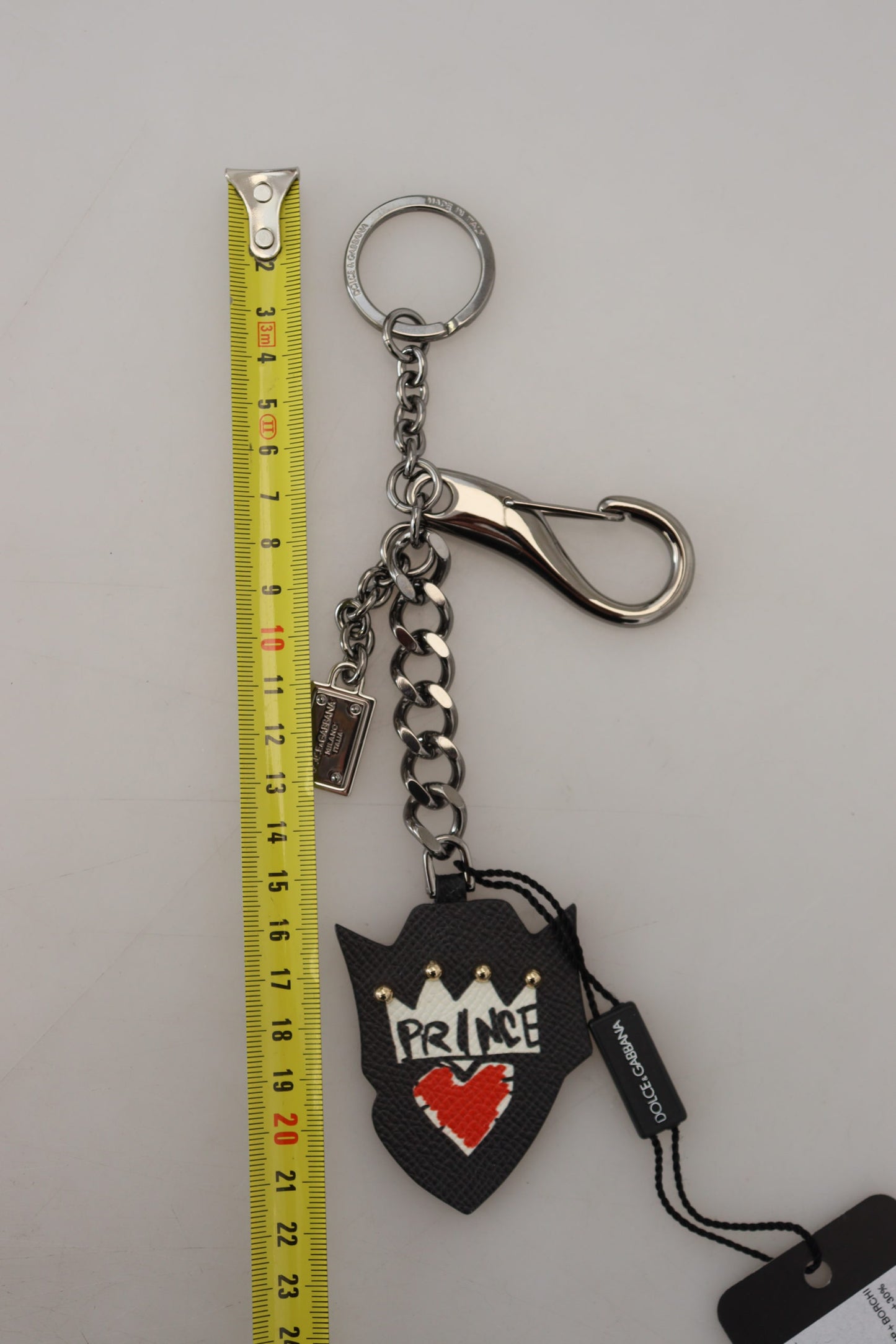  - Elegant Silver and Black Designer Keychain