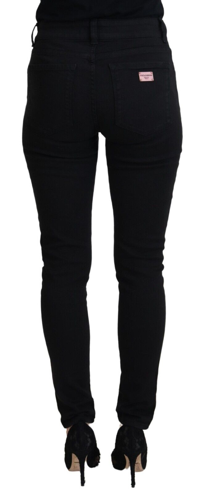  - Elegant Black Denim Pants